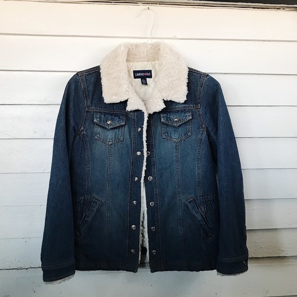 DENIM JACKET W/ SHERPA COLLAR & LINING - Picture 6 of 8
